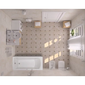 Изображение товара акриловая ванна 150x70 см santek монако 1.wh11.1.976