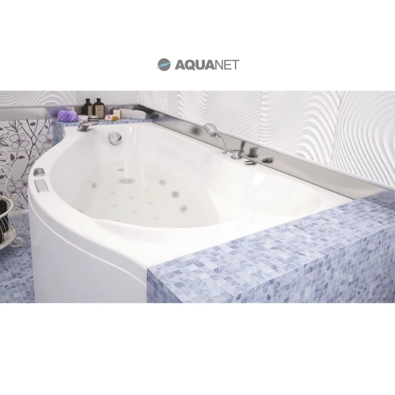 Акриловая ванна 169,8x99,5 см правая Aquanet Palma 00205537