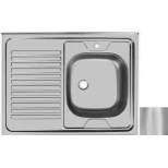 Изображение товара кухонная мойка матовая сталь ukinox стандарт std800.600 ---4c 0r-