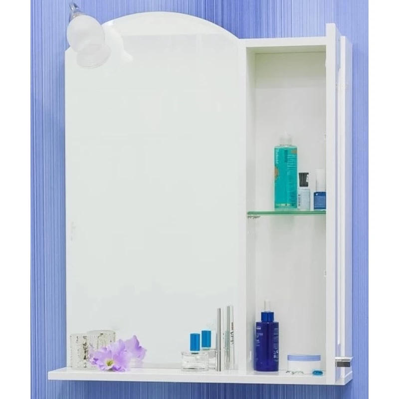 Зеркальный шкаф 60,4x76 см белый Sanflor Валлетта H0000000947