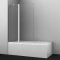 Шторка для ванны 110 см WasserKRAFT Salm 27P02-110 Fixed прозрачное - 1