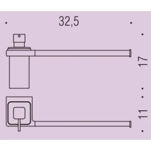 Изображение товара полотенцедержатель с дозатором 32,5 см colombo design lulu b6274.gold