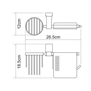 Изображение товара держатель туалетной бумаги и освежителя воздуха wasserkraft exter к-5259