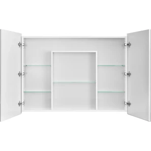 Изображение товара зеркальный шкаф 100x75 см белый глянец акватон лондри 1a267302lh010