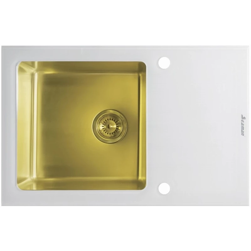 Кухонная мойка Seaman Eco Glass SMG-780W-Gold.B