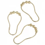 Изображение товара набор из 12 крючков для шторки carnation home fashions roller hook brass slm-rol/64