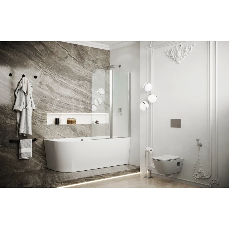 Шторка для ванны 100 см Ambassador Bath Screens 16041119 прозрачное