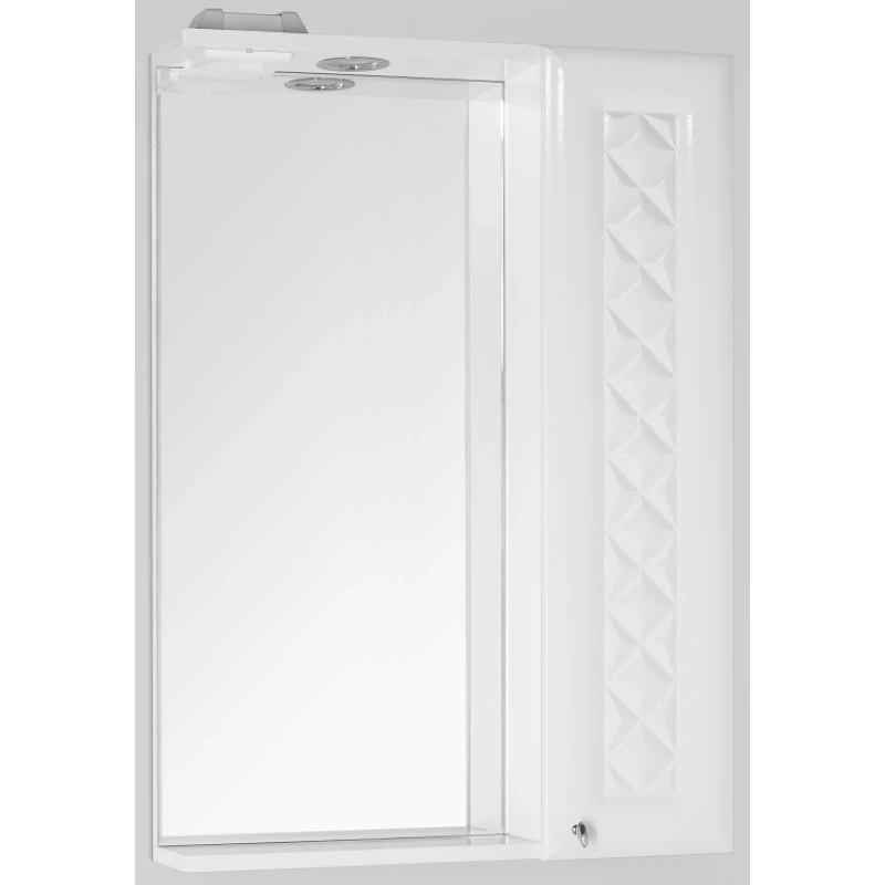 Зеркальный шкаф 60x86 см белый глянец Style Line Канна ЛС-00000294