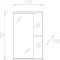 Зеркальный шкаф 45x71,2 см белый глянец L/R Onika Карина 204504 - 3