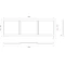 Экран под ванну 159,5x52 см белый глянец Onika Одио 516005 - 6
