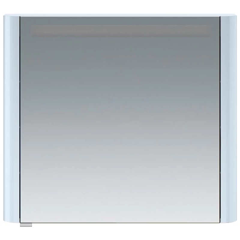 Зеркальный шкаф 80x70 см светло-голубой глянец R Am.Pm Sensation M30MCR0801BG
