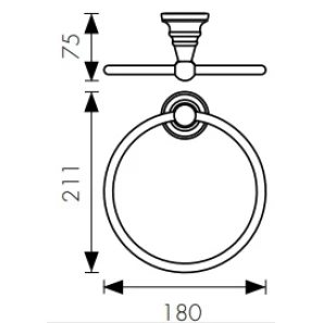Изображение товара кольцо для полотенец kaiser arno kh-2201