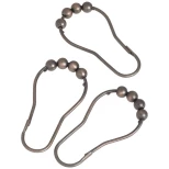 Изображение товара набор из 12 крючков для шторки carnation home fashions roller hook bronze slm-rol/67