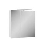 Изображение товара зеркальный шкаф 70x70,3 см белый матовый diborg lande 77.2104