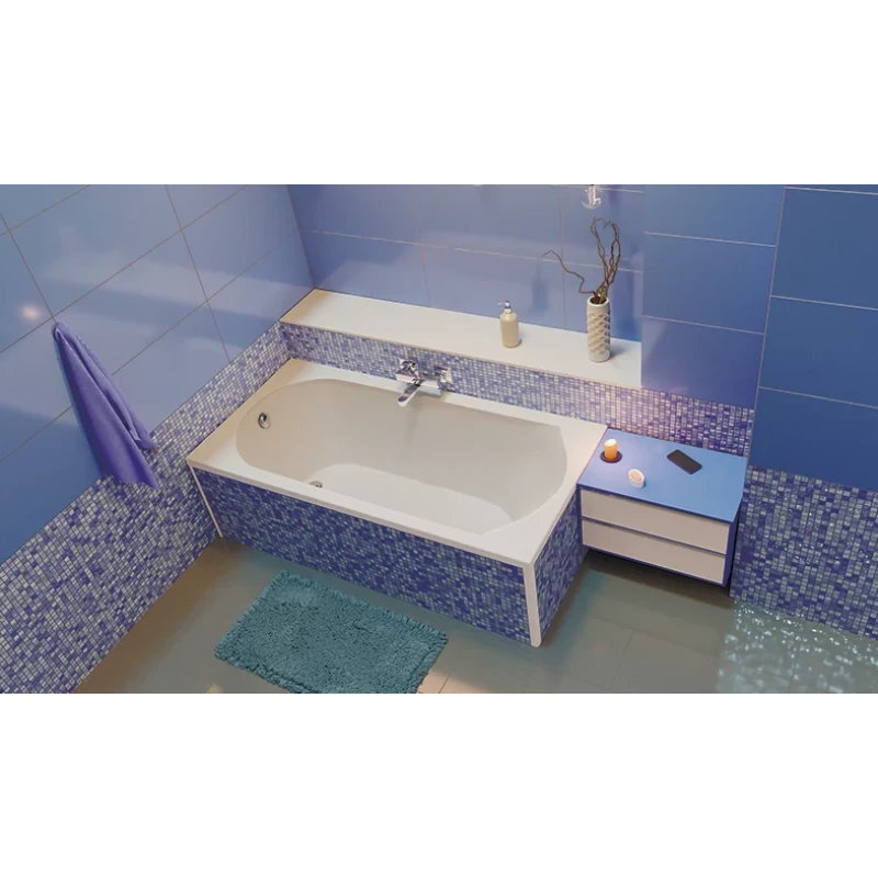 Акриловая ванна 170x70 см (подрезка до 9 см) Eurolux Miamika E1017070032