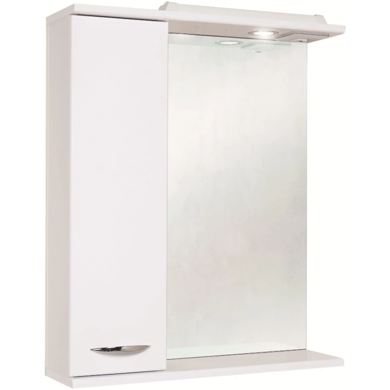Комплект мебели белый глянец 60 см Onika Лада 106002 + 1WH110198 + 206015