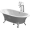 Чугунная ванна 170x85 см с противоскользящим покрытием Roca Newcast Gray 233650000 - 3