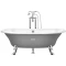 Чугунная ванна 170x85 см с противоскользящим покрытием Roca Newcast Gray 233650000 - 7