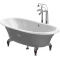 Чугунная ванна 170x85 см с противоскользящим покрытием Roca Newcast Gray 233650000 - 12
