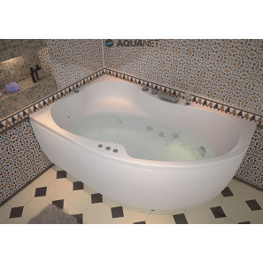 Изображение товара акриловая ванна 169,x109,4 см левая aquanet capri 00205345