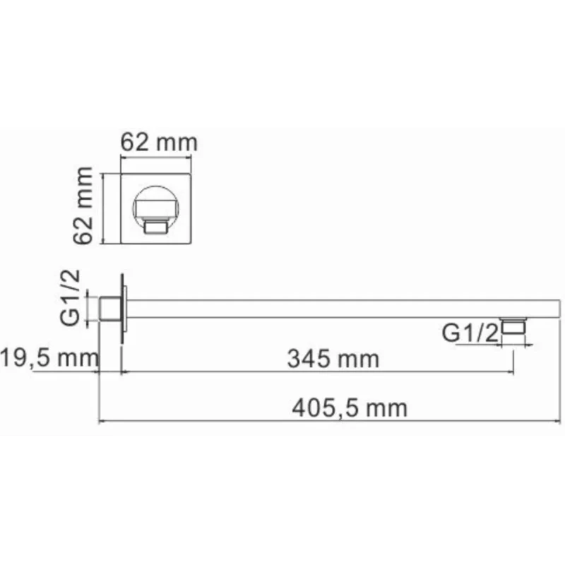 Душевой комплект 248 мм WasserKRAFT Schunter A8251.306.180.259.285.194.201