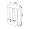 Шкаф подвесной белый Aquanet Моника 00186780 - 5
