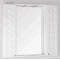 Зеркальный шкаф 90x86 см белый глянец Style Line Канна ЛС-00000167 - 1
