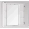 Зеркальный шкаф 90x86 см белый глянец Style Line Канна ЛС-00000167 - 3