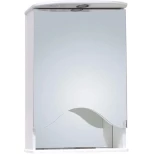 Изображение товара зеркальный шкаф 50x71,2 см белый глянец l onika лидия 205003