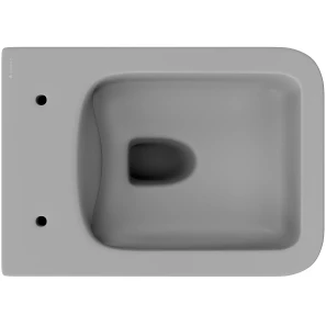 Изображение товара унитаз подвесной aqueduto macio mac0130 безободковый, с сиденьем микролифт, серый матовый