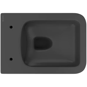 Изображение товара унитаз подвесной aqueduto macio mac0140 безободковый, с сиденьем микролифт, черный матовый