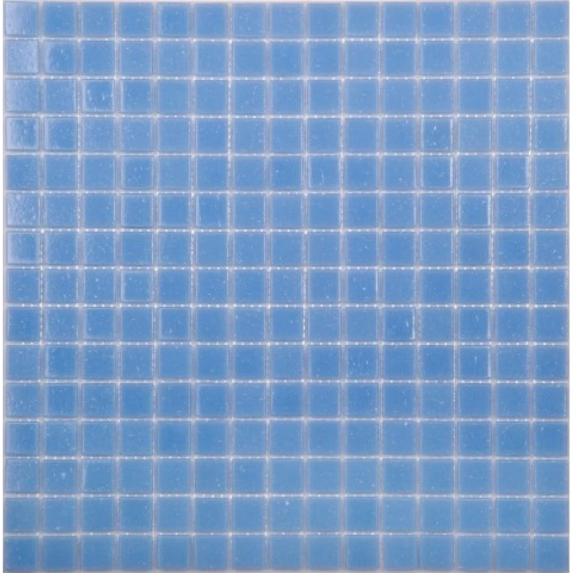 Стеклянная плитка мозаика AG04 стекло св.синий (бумага)(2,0*2,0*4) 32,7*32,7