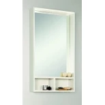 Изображение товара зеркальный шкаф йорк 60 белый глянец/выбеленное дерево aquaton 1a170102yoay0