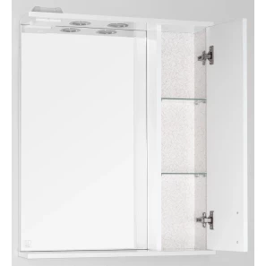 Изображение товара зеркальный шкаф 65x83 см белый глянец style line панда фьюжн лс-00000078