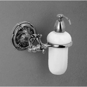Изображение товара дозатор жидкого мыла с держателем хром art&max barocco am-1788-cr