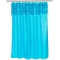 Штора для ванной комнаты Carnation Home Fashions Jasmine Cyan Blue FSCL-JAS/88 - 1
