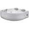 Акриловая гидромассажная ванна 175x160 см Black & White Galaxy 5005000 - 3