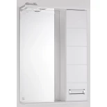 Изображение товара зеркальный шкаф 55x83 см белый глянец style line ирис лс-00000018