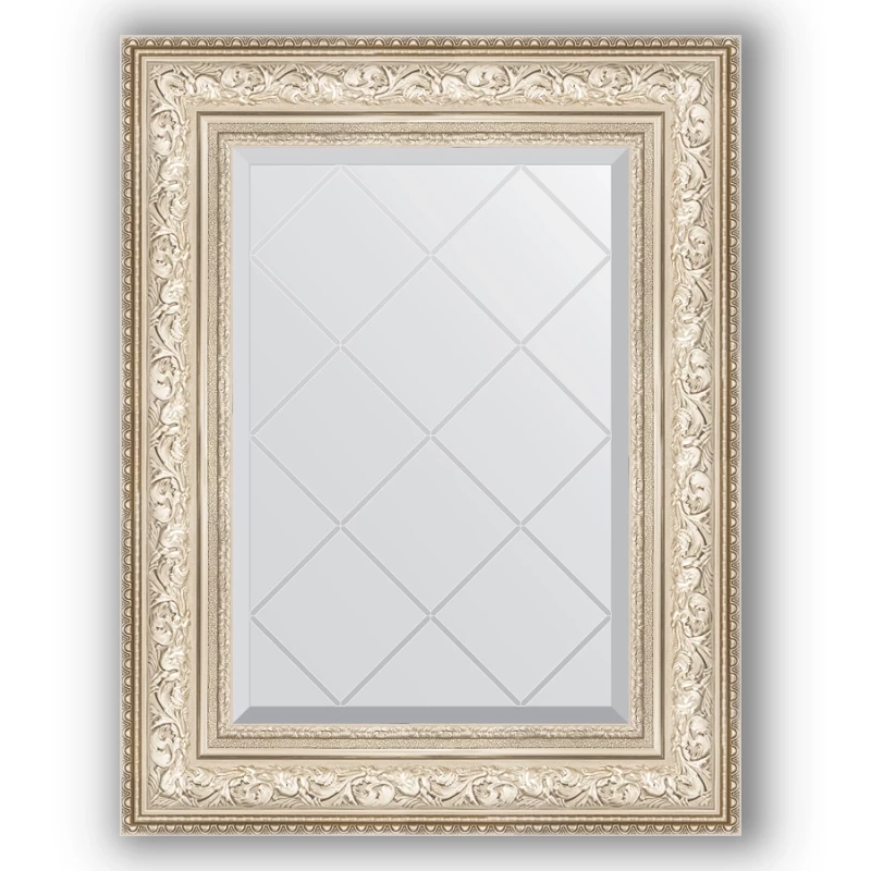 Зеркало 60x78 см виньетка серебро Evoform Exclusive-G BY 4039