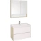Комплект мебели белый глянец/дуб верона 90 см Акватон Сканди 1A251901SDB20 + 1WH501629 + 1A252302SDB20 - 1