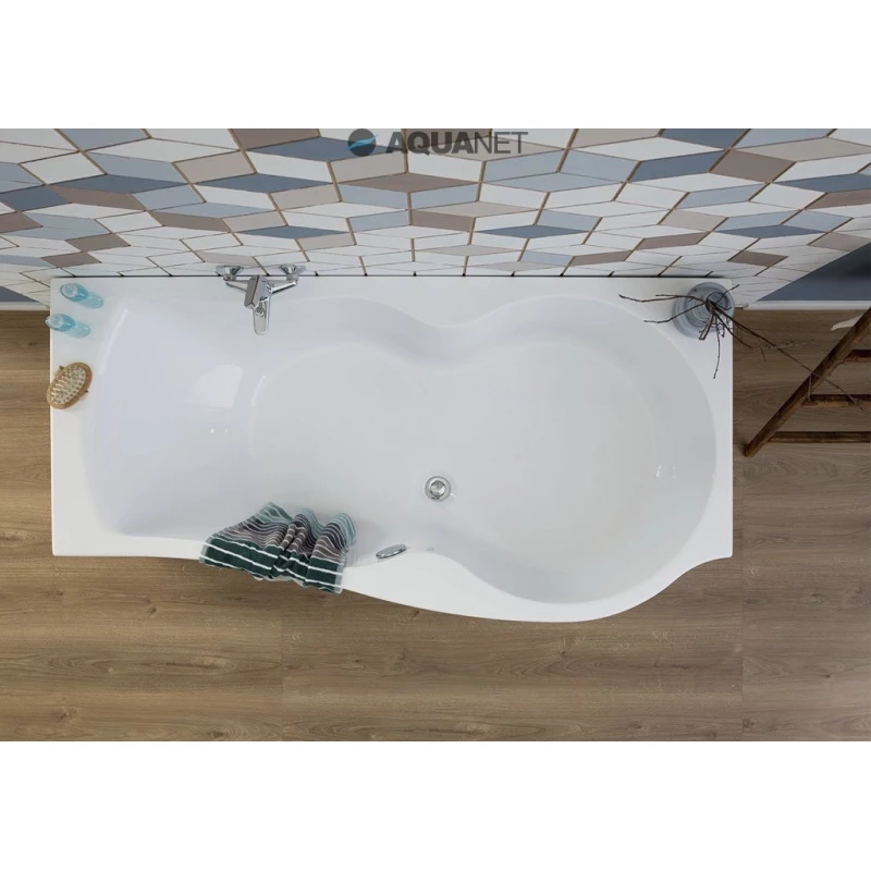 Акриловая ванна 170x85,3 см правая Aquanet Nicol 00205531