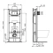 Монтажный элемент для подвесного унитаза Ideal Standard Prosys Frame 120 M R020467 - 3