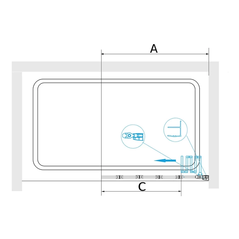 Шторка для ванны 120 см RGW SC-21 Screens 03112112-11 прозрачное