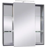 Изображение товара зеркальный шкаф 79,2x76,5 см графит матовый caprigo accord 2231-tp810