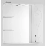 Изображение товара зеркальный шкаф 80x83 см белый глянец style line панда фьюжн лс-00000080