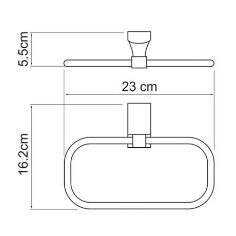 Кольцо для полотенец WasserKRAFT Leine К-5060