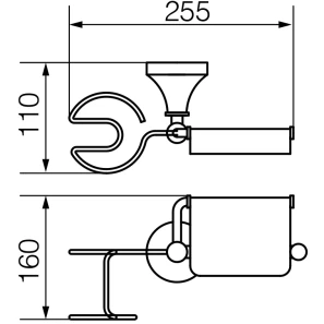 Изображение товара держатель туалетной бумаги и освежителя воздуха veragio gialetta cromo vr.gil-6485.cr