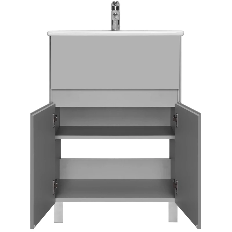 Комплект мебели туманный серый 60 см Акватон Форест 1A278201FR4D0 + 1WH501606 + 1A278502LH010