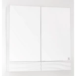 Изображение товара зеркальный шкаф 70x70 см белый глянец style line вероника лс-00000056