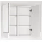 Зеркальный шкаф 70x70 см белый глянец Style Line Вероника ЛС-00000056 - 2